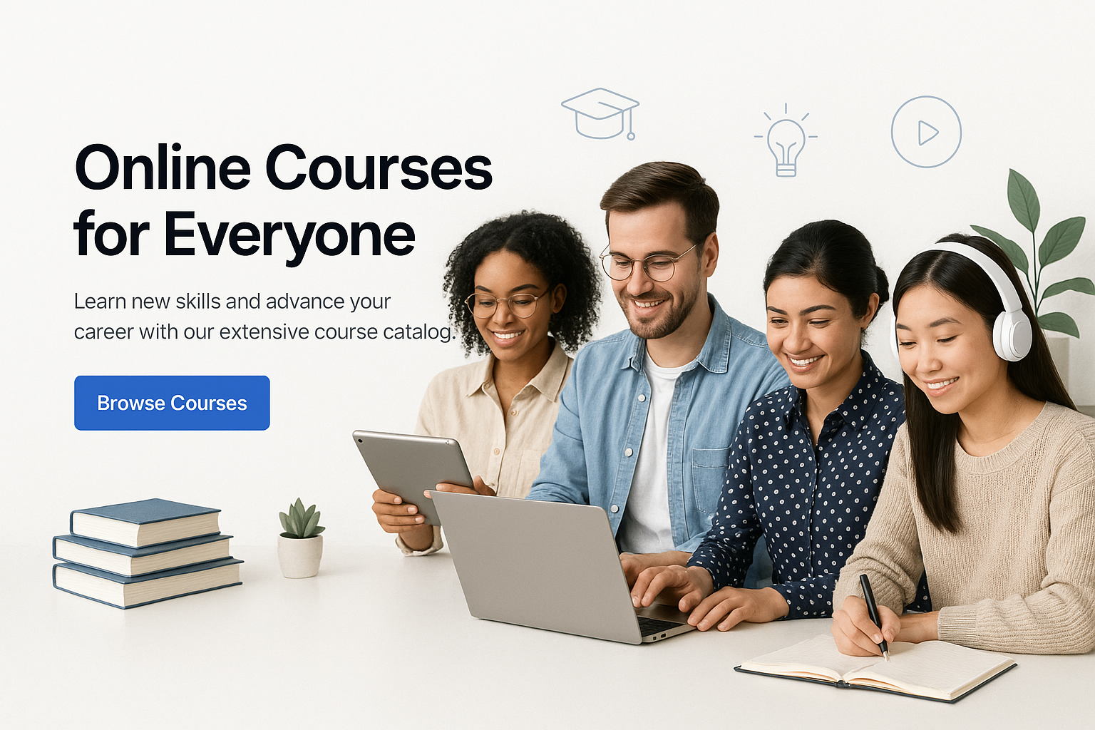 Homepage image for online courses